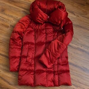 Ochirly Red Winter Puffer Coat Size Small